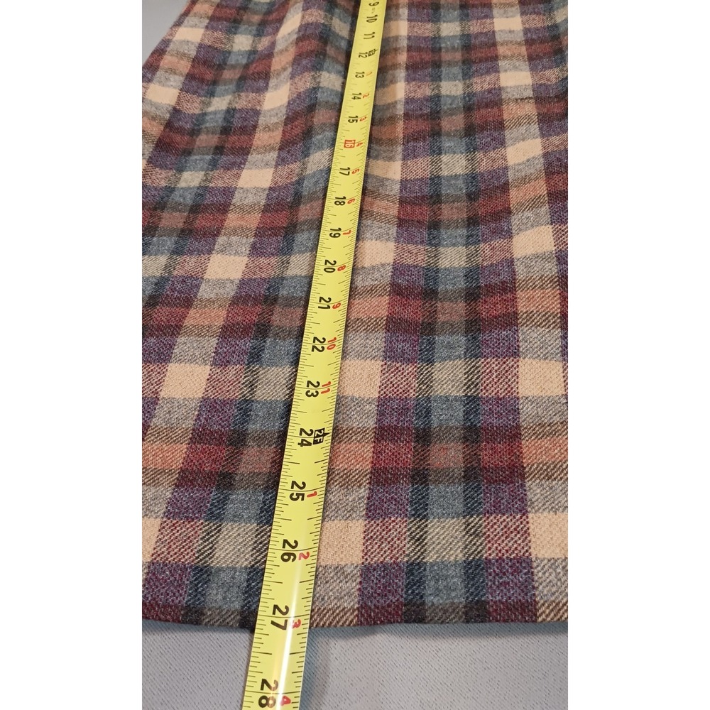 VTG Pendleton Midi Skirt Women's Plaid Wool Academia Preppy geek old money lux - Picture 3 of 10